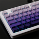 thumbnail image 3 of Teclas PBT con estampado lateral, juego de teclas con doble disparo y brillo a través de teclas personalizadas, perfil de cereza para teclado mecánico, 3 of 5