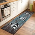 thumbnail image 2 of Farmhouse Wooden Grain 2'x6' Runner Rugs for Hallway Kitchen Bedside Non Slip Washable, Vintage Shabby Cow Pig Chicken Entryway Rug Runners with Rubber Backing, Long Carpet Runner for Laundry Room, 2 of 8