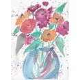 thumbnail image 3 of Dyer, Beverly 14x18 Black Modern Framed Museum Art Print Titled - Zinnia Bouquet, 3 of 5