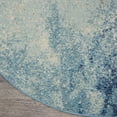 thumbnail image 4 of Nourison Passion Contemporary Navy Light Blue 5'3" x round Area Rug, (5 Round), 4 of 8