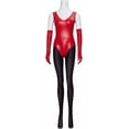 thumbnail image 5 of Sedusa Powerpuff Sexy Red Bodysuit Superhero Uniform for Adult Women Halloween, 5 of 8