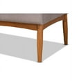 thumbnail image 6 of Baxton Studio Riordan Mid-Century Modern Grey Fabric Upholstered and Walnut Brown Finished Wood 2-Piece Dining Nook Banquette Set, 6 of 6