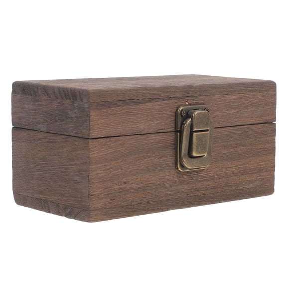 ELAYARD Small Wooden Jewelry Box for Women, Compact Trinket Storage Organizer, and Stylish, 1 Set