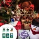 thumbnail image 5 of Serie de 24 tarjetas navideñas, juego de tarjetas de felicitación navideñas con pegatinas de sobre, 5 of 5
