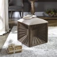 thumbnail image 2 of Bowery Hill Contemporary Wooden Ottoman in Natural, 2 of 3