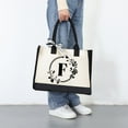 thumbnail image 4 of CNKOO Sac en Toile à Fleurs pour Femmes, Sac à Main de Plage à la Mode, 4 of 9