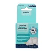 Evenflo Baby 2-Pack Wide Fast-Flow Bottle Nipples