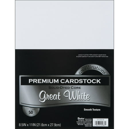 darice gx 2200 06 50 piece card stock paper 8 5 by 11 inch white