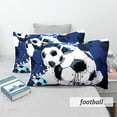 thumbnail image 3 of ZHH Football Series Theme Duvet Cover Sets Microfiber Bedding Set Twin Size for Boys Football Lovers Blue White Black Color 68"x90", 3 of 6