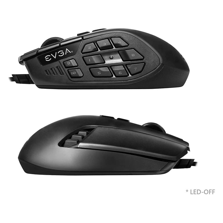 EVGA X15 ゲーミングマウス 本体 EVGA X15 Wired Optical Gaming Mouse, 16000 DPI Sensor, 20
