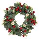 thumbnail image 2 of Corona Festiva, Guirnalda Navideña, Arreglo Floral Artificial con Piñas, Bayas, 45cm/17.71in, para Navidad, Decoración Estacional, 2 of 6