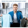 thumbnail image 3 of Cozymood Plastic Hangers 60pack Durable White Clothes Hangers Lightweight Adult Space Saving Hangers fit for Shirt Dress Jacket, 3 of 7