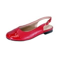 thumbnail image 5 of PEERAGE Kennedy Women's Wide Width Casual Dress Slingback Leather Flats, 5 of 8
