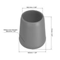 thumbnail image 2 of Unique Bargains 4 Pcs Silicone Fishing Rod Butt Cushion Protector Cap, Large, Gray, 2 of 7