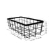 thumbnail image 5 of Cesta de alambre de metal rectangular para almacenamiento en la pared del baño, estante de almacenamiento para ducha, 5 of 8