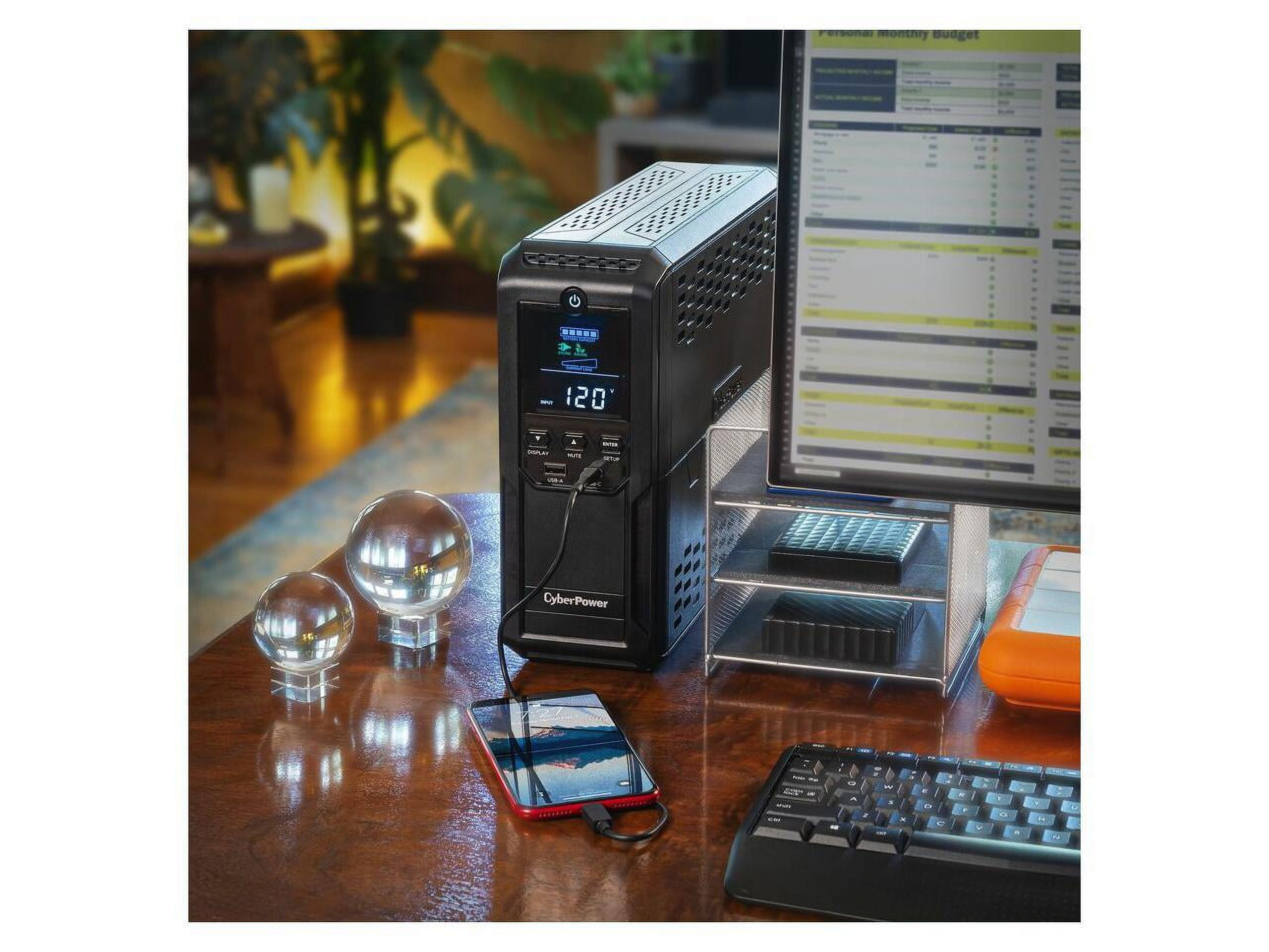 CyberPower CP1350AVRLCD3 1350VA/815W Sinewave LCD Mini-Tower UPS System