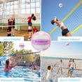 thumbnail image 4 of Estavanicen para voleibol, talla 5, interior y exterior, poliuretano, rosa y morado, 4 of 7