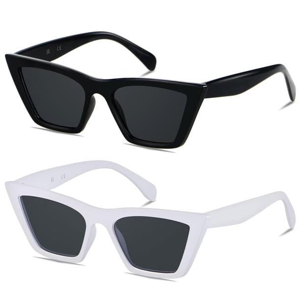 Gafas de Sol ANDWOOD Ojo de Gato para Mujer con Montura Cat Eye y Protección UV400
