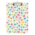 thumbnail image 2 of Plastic Clipboard Acrylic Hanging Clip Board with Gold Low Profile Office School Supplies 12.5x9 Colorful Coconut Tree, 2 of 9