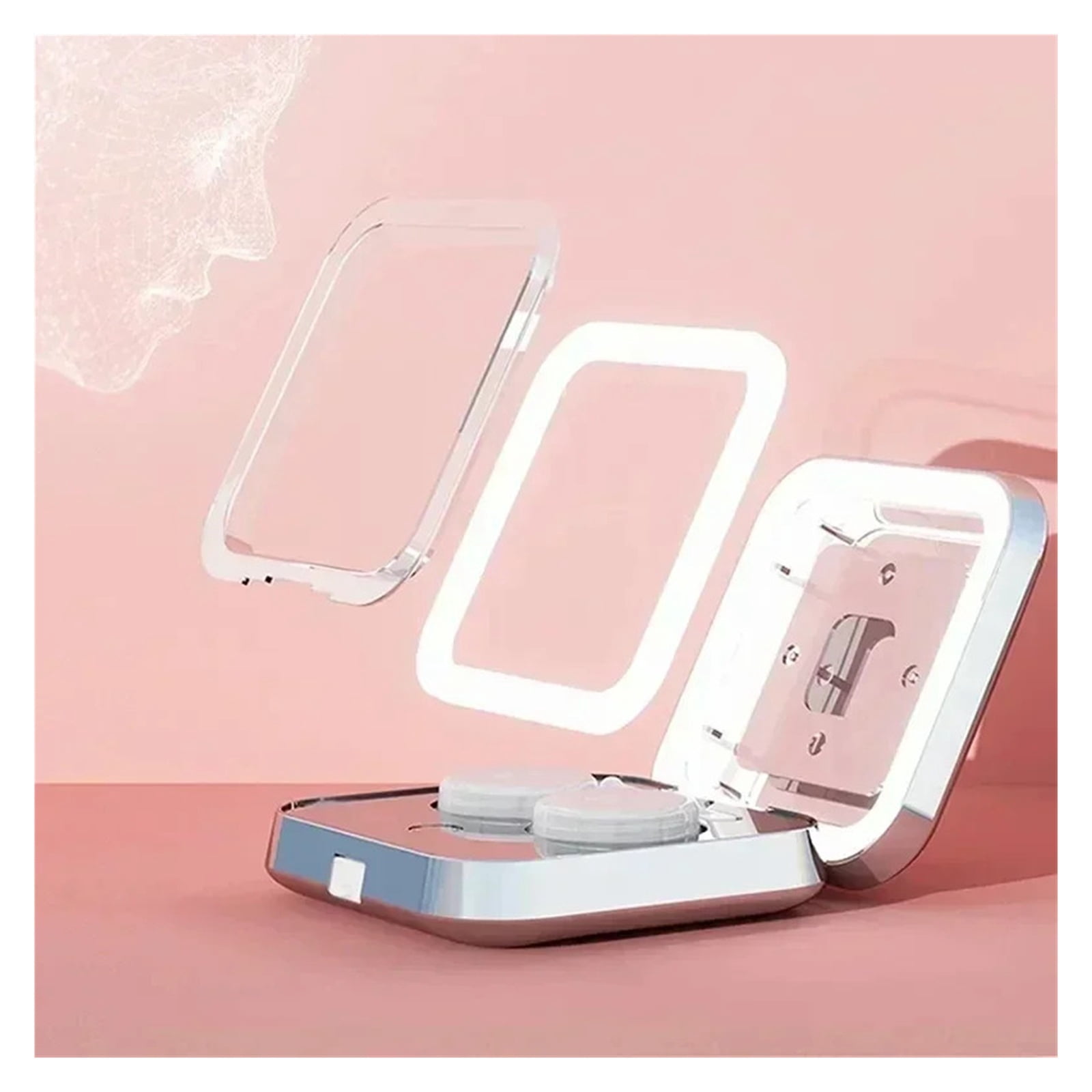 Ultrasonic Cleaner Mini Contact Lens Cleaning Machine Cleaning Case 47000Hz with LED Lights