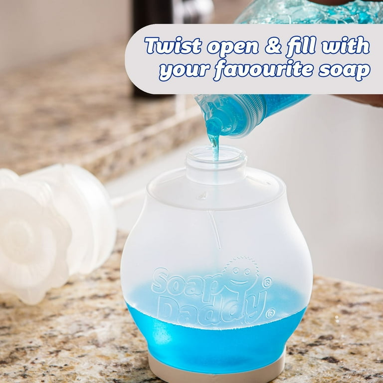 Scrub Daddy Soap Dispenser, Refillable, Dual Action, Dish