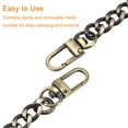 thumbnail image 5 of Uxcell Iron Flat Chain Strap, 24" 2Pack Handbag Chains Purse Straps DIY Replacement, Bronze, 5 of 6