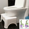 thumbnail image 5 of Squatting Toilet Stool 9 Inch Non-slip Bathroom Step Up Stool Relieves Constipation Bloating | Aligns The Colon For Faster Easier Relief--, 5 of 5