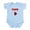 Sky Blue, variant on CafePress - Caddy Infant Bodysuit - Baby Light Bodysuit, Size Newborn - 24 Months