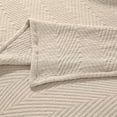 thumbnail image 6 of Superior Aswan Cotton Chevron Woven Coverlet, Throw, Beige, 6 of 9