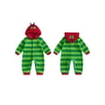 thumbnail image 2 of RUINIXCW Toddler Baby Boy Girl Halloween Caterpillar Costume Newborn Infant Baby Fleece Jumpsuit Warm Fall Winter Clothes Long Sleeve Striped Hooded Romper, 2 of 10