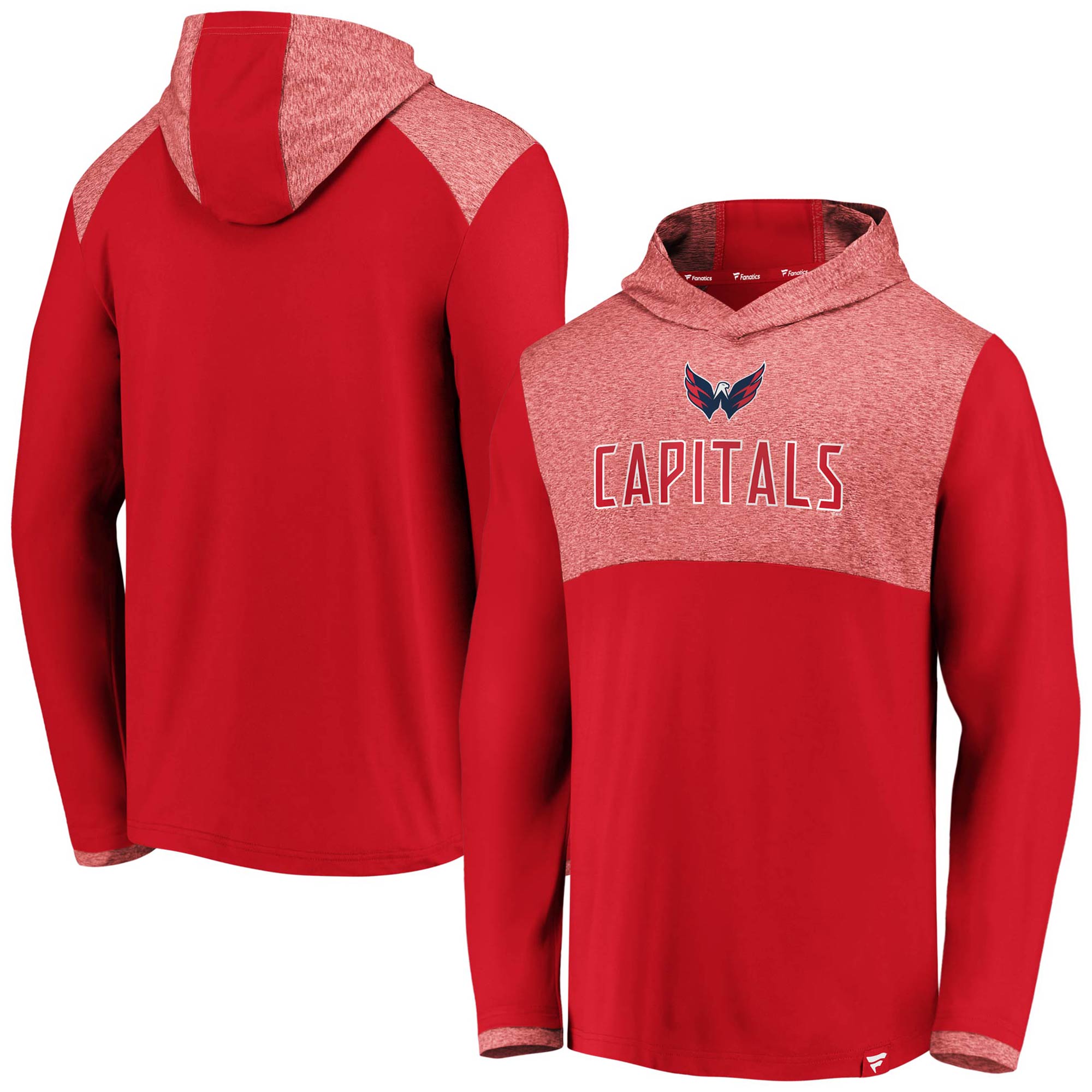 Washington Capitals Fanatics Branded Iconic Marbled Clutch Pullover Hoodie Red Walmart Com Walmart Com
