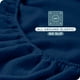 thumbnail image 5 of Sábana Ajustable de Vellón Acogedor Bare Home Sábana de Vellón Polar Extra Suave Sábana de Bolsillo Profundo King Azul Oscuro, 5 of 5