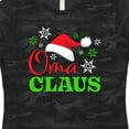 thumbnail image 4 of Inktastic Oma Claus with Christmas Santa Hat and Snowflakes Women's T-Shirt, 4 of 5