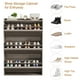 thumbnail image 5 of Yeshouse Armarios de zapatos con 3 cajones plegables, armarios de organizador de zapatos de madera con estante ajustable, armarios de zapatos ocultos para pasillo, sala de estar, 5 of 7