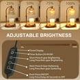 thumbnail image 3 of HIDAWN Candle Warmer Lamp with Timer Dimmable,Adjustable Height,Wax Melt Warmer for Jar Candles with 2 Bulbs,Birthday Gifts for Women Mom, House Warming Gifts New Home Decor（Candles Not Included）, 3 of 10