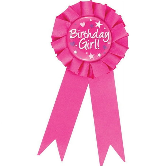 12 Count Bulk Pack Birthday Girl Award Ribbons