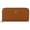 Brown, variant on Debossed Monogram Single Zip Long Wallet for Women