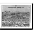 thumbnail image 2 of Historic Framed Print, Map of Great Western Central City, 17-7/8" x 21-7/8", 2 of 9