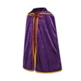 thumbnail image 2 of King Queen Cape Crown for Kids Halloween Prince Princess Costume Cloak, 2 of 7