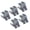 Gray, variant on Pack of 5 Nonslip Work Gloves Latex Coated Breathable Gloves Enhanced Grip Suitable for Mechanics Construction Workers