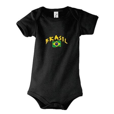 

Supportershop BRBBBK-18 Brasil Baby Black Sleepsuit 18-23 Months