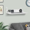 thumbnail image 2 of Small Mini Projector Shelf/Projector Wall Mount Floating Shelf/Router Shelf/Modem Cable Box Shelf/Projector Rack Holder/Projector Mount White, 2 of 4