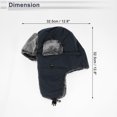 thumbnail image 3 of Sombrero de ciclismo Unique Bargains Mantener Caliente Protección de Oídos Forro de Casco Poliéster Felpa Marino 12.8"x12.8" 1 Pc, 3 of 6