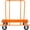 Orange, variant on Combination Push/Tow Lawn Roller with Easy-Turn Plug, 14 by 24 60L/16 Gallon for Garden, Farm, Park, Black Steel