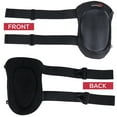 thumbnail image 4 of Safe Handler Heavy Duty Protective Knee Pads for Work, EVA Foam, Hook and Loop Closure, One Size Unisex, Black, 1-Pair, 4 of 8
