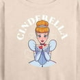 thumbnail image 3 of Disney Princess - Cinderella Kiss - Women's Lightweight French Terry Long Sleeve Shirt, 3 of 5