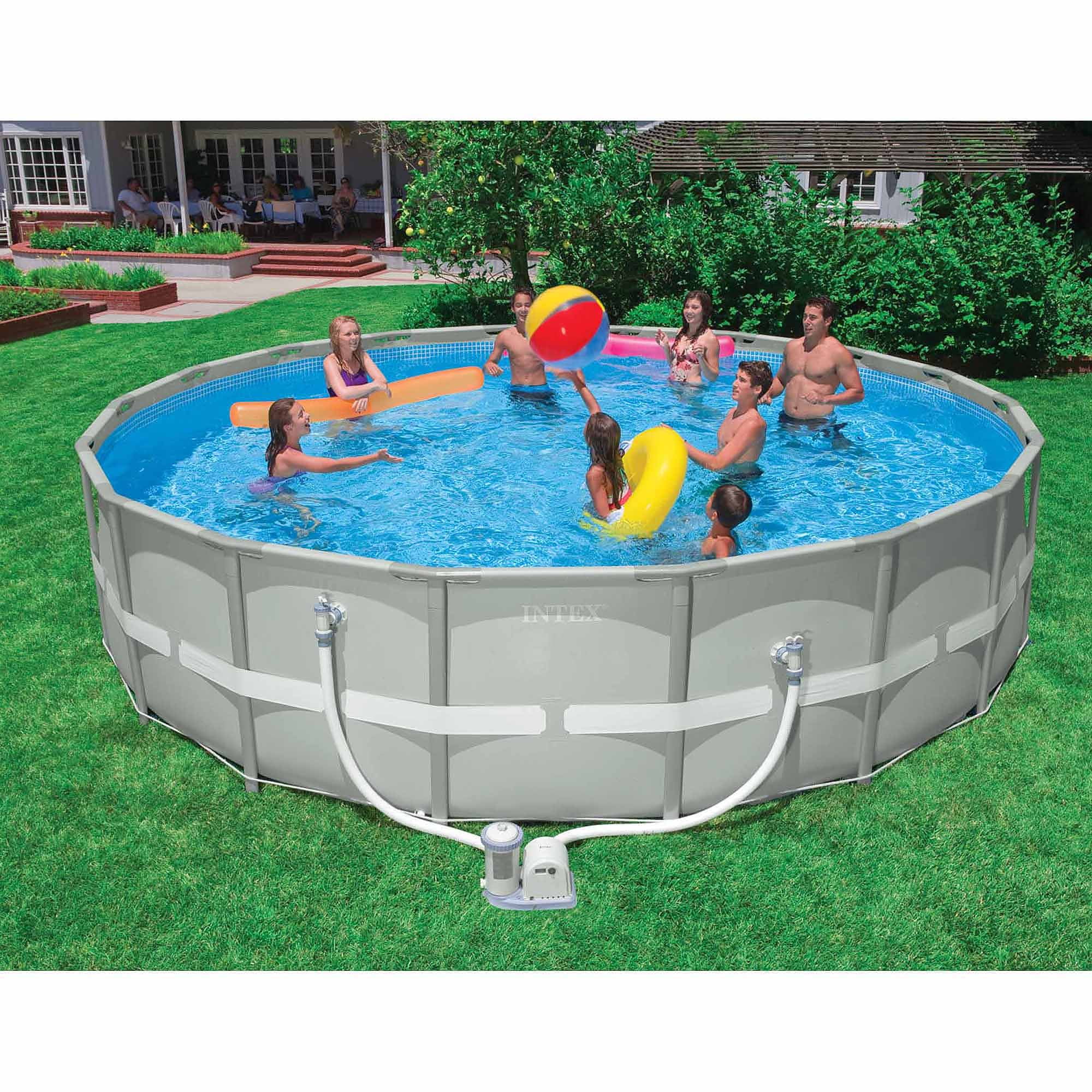how many gallons in an 18ft above ground pool