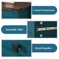 thumbnail image 3 of Aukfa Farmhouse Console Table,Side Table Sofa Table with Storage Drawer for Living room, Hallway,Blue, 3 of 6