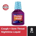 thumbnail image 4 of Tylenol Extra Strength Severe Cough + Sore Throat Night Liquid, 8 oz., 4 of 11