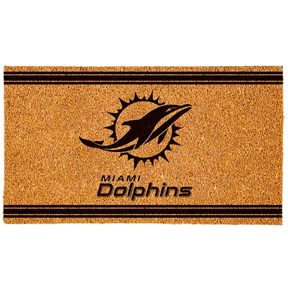 Miami Dolphins 16" x 28" Logo Turf Mat